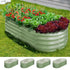 4x Garden Bed 160x80x42cm Planter Box Raised Container Galvanised Green