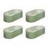 4x Garden Bed 160x80x42cm Planter Box Raised Container Galvanised Green
