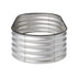 Livsip Outdoor Garden Bed Oval Galvanised Steel 160x80x42cm Silver