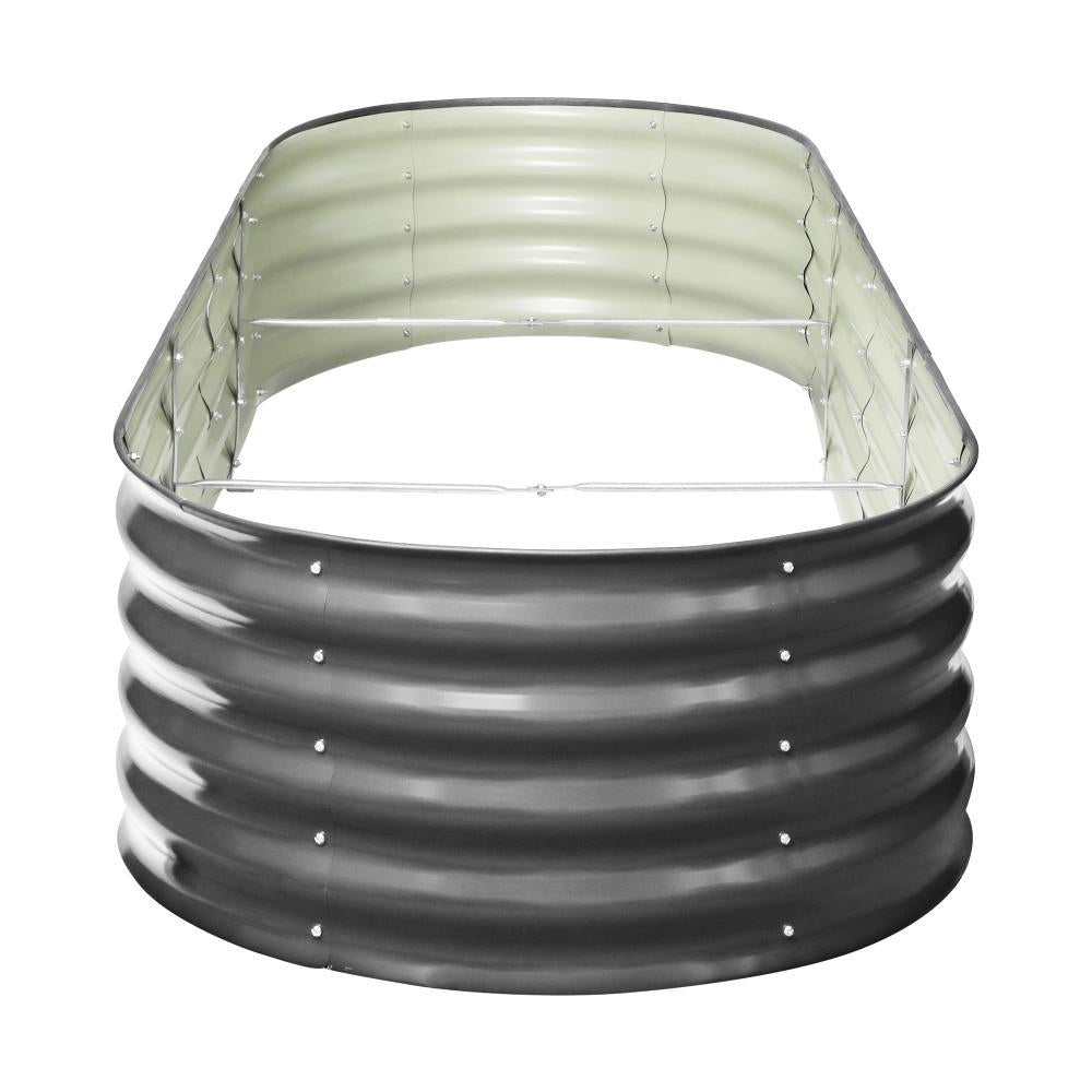 3X Garden Bed Galvanised Raised Garden Bed 240X80X42CM