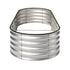 Livsip Outdoor Garden Bed Oval Galvanised Steel 240x80x42cm Silver