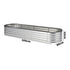 Livsip Garden Bed Oval Galvanised Steel Container 320x80x42cm Silver