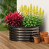 Livsip Garden Bed 90x45cm Galvanised Steel Round