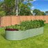 2x Garden Bed 240x80x56cm Planter Box Raised Container Galvanised Green