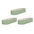 3x Garden Bed 240x80x56cm Planter Box Raised Container Galvanised Green