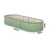3x Garden Bed 240x80x56cm Planter Box Raised Container Galvanised Green