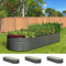Raised Garden Bed 240X80X56cm Galvanised Steel 3pcs