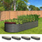 Raised Garden Bed 240X80X56cm Galvanised Steel 4pcs