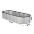 Livsip Garden Bed Oval Galvanised Steel Container 240x80x56cm Silver