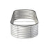 Livsip Garden Bed Oval Galvanised Steel Container 240x80x56cm Silver