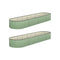 Livsip 2x Garden Bed 320x80x56cm Planter Box Raised Container Galvanised Green