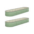 Livsip 2x Garden Bed 320x80x56cm Planter Box Raised Container Galvanised Green