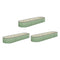 Livsip 3x Garden Bed 320x80x56cm Planter Box Raised Container Galvanised Green