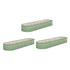 Livsip 3x Garden Bed 320x80x56cm Planter Box Raised Container Galvanised Green