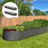 Raised Garden Bed 320X80X56cm Galvanised Steel 2pcs
