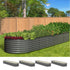Raised Garden Bed 320X80X56cm Galvanised Steel 4pcs