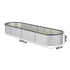 Livsip Garden Bed Oval Galvanised Steel Container 320x80x56cm Silver