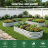 Raised Garden Bed 120×60×30cm – Galvanised Steel, Rust‑Resistant, Oval