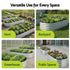 Raised Garden Bed 120×60×30cm – Galvanised Steel, Rust‑Resistant, Oval