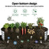 Raised Garden Bed 120×60×30cm – Galvanised Steel, Rust‑Resistant, Oval
