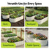 2‑Pack Raised Garden Beds – Galvanised Steel 120×60×30cm, Open Base, White