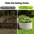 2‑Pack Raised Garden Beds – Galvanised Steel 120×60×30cm, Open Base, White