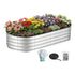 Raised Garden Bed 150×70×30cm – Galvanised Steel, Rust‑Resistant, Oval