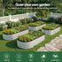 Raised Garden Bed 150×70×30cm – Galvanised Steel, Rust‑Resistant, Oval