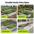 Raised Garden Bed 150×70×30cm – Galvanised Steel, Rust‑Resistant, Oval