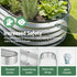 Raised Garden Bed 150×70×30cm – Galvanised Steel, Rust‑Resistant, Oval