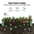 Oval Raised Garden Bed Galvanised Planter Box Rust Resistant 240x60x45cm Green