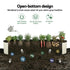 Oval Raised Garden Bed Galvanised Planter Box Rust Resistant 240x60x45cm White