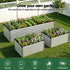 Raised Garden Bed 2‑in‑1 Modular – Galvanised Planter Box 240×80×60cm