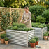 Raised Garden Bed 2‑in‑1 Modular – Galvanised Planter Box 240×80×60cm