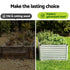 Raised Garden Bed 2‑in‑1 Modular – Galvanised Planter Box 240×80×60cm
