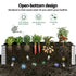 Raised Garden Bed 2‑in‑1 Modular – Galvanised Planter Box 240×80×60cm