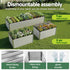 Raised Garden Bed 2‑in‑1 Modular – Galvanised Planter Box 240×80×60cm