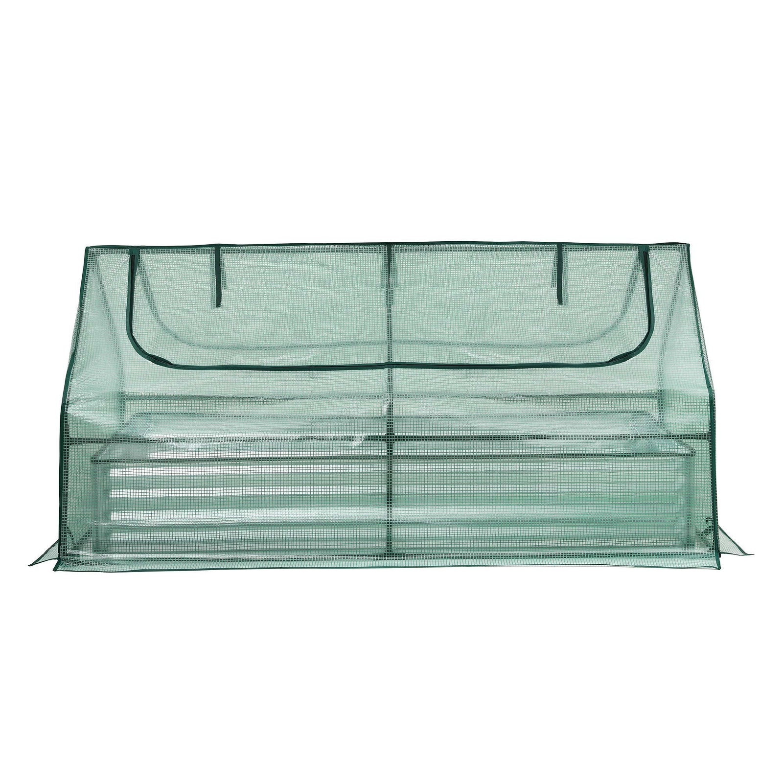 Raised Garden Bed with Greenhouse 3 in 1 Galvanised Planter Box Kit