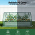 Raised Garden Bed with Greenhouse 3 in 1 Galvanised Planter Box Kit