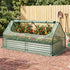 Raised Garden Bed with Greenhouse 3 in 1 Galvanised Planter Box Kit