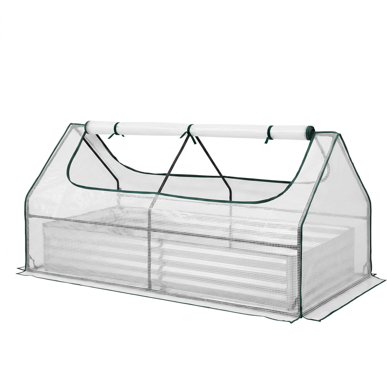 3 in 1 Raised Garden Bed with Greenhouse Galvanised Planter Box Kit