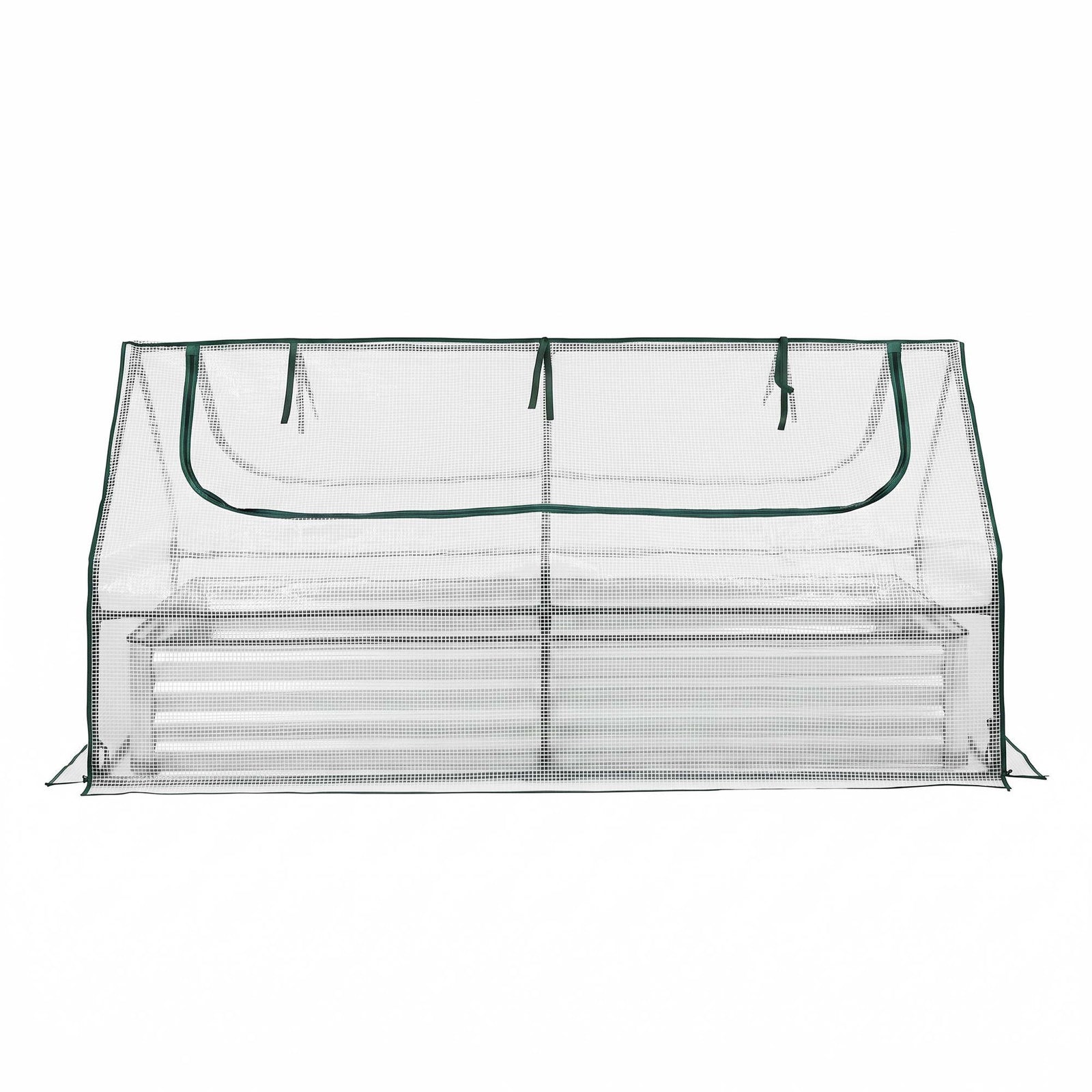 3 in 1 Raised Garden Bed with Greenhouse Galvanised Planter Box Kit