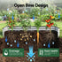3 in 1 Raised Garden Bed with Greenhouse Galvanised Planter Box Kit