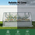 3 in 1 Raised Garden Bed with Greenhouse Galvanised Planter Box Kit