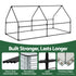 3 in 1 Raised Garden Bed with Greenhouse Galvanised Planter Box Kit