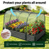 Raised Garden Bed 180×90cm – Galvanised with Mesh Netting Bird‑Proof