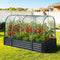 Raised Garden Bed 180×90cm – Galvanised with Mesh Netting Bird‑Proof