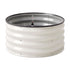 Green Fingers Self Watering Round Garden Bed Galvanised for Balcony Deck 60x60x30cm