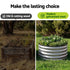 Green Fingers Round Raised Garden Bed 2 Pack Galvanised Planter Box Rust Resistant 60x60x30cm Silver