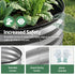 Green Fingers Round Raised Garden Bed 2 Pack Galvanised Planter Box Rust Resistant 60x60x30cm Silver